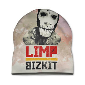 Шапка 3D с принтом Limp Bizkit в Санкт-Петербурге, 100% полиэстер | универсальный размер, печать по всей поверхности изделия | bizkit | limp | limp bizkit | бизкит | лимп | лимп бизкит | лимпбизкит | рок