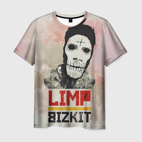 Мужская футболка 3D с принтом Limp Bizkit в Санкт-Петербурге, 100% полиэфир | прямой крой, круглый вырез горловины, длина до линии бедер | bizkit | limp | limp bizkit | бизкит | лимп | лимп бизкит | лимпбизкит | рок