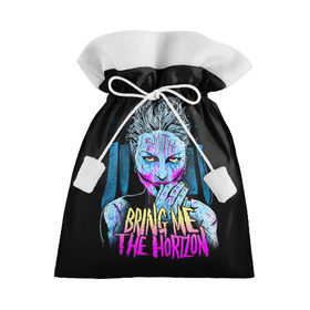 Подарочный 3D мешок с принтом Bring Me The Horizon в Санкт-Петербурге, 100% полиэстер | Размер: 29*39 см | bmth | bring me the horizon | hardcore | rock | музыка | рок