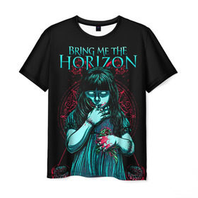 Мужская футболка 3D с принтом Bring Me The Horizon в Санкт-Петербурге, 100% полиэфир | прямой крой, круглый вырез горловины, длина до линии бедер | bmth | bring me the horizon | hardcore | rock | музыка | рок
