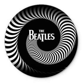 Коврик круглый с принтом The Beatles в Санкт-Петербурге, резина и полиэстер | круглая форма, изображение наносится на всю лицевую часть | Тематика изображения на принте: beatles | rock | the beatles | битлз | битлс | битлы | рок