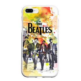 Чехол для iPhone 7Plus/8 Plus матовый с принтом The Beatles в Санкт-Петербурге, Силикон | Область печати: задняя сторона чехла, без боковых панелей | beatles | rock | the beatles | битлз | битлс | битлы | рок