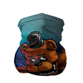 Бандана-труба 3D с принтом Five Nights At Freddy`s в Санкт-Петербурге, 100% полиэстер, ткань с особыми свойствами — Activecool | плотность 150‒180 г/м2; хорошо тянется, но сохраняет форму | five nights at freddys | fnaf | freddy | игры | медведь | мишка | фнаф | фредди