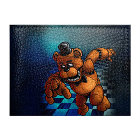 Обложка для студенческого билета с принтом Five Nights At Freddy`s в Санкт-Петербурге, натуральная кожа | Размер: 11*8 см; Печать на всей внешней стороне | Тематика изображения на принте: five nights at freddys | fnaf | freddy | игры | медведь | мишка | фнаф | фредди