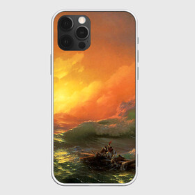 Чехол для iPhone 12 Pro с принтом Айвазовский - 9 Вал в Санкт-Петербурге, силикон | область печати: задняя сторона чехла, без боковых панелей | 9 вал | айвазовский | вал | девятый | картина | море | пейзаж | феодосия | художник | черное | шторм