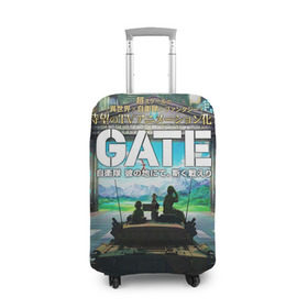 Чехол для чемодана 3D с принтом GATE в Санкт-Петербурге, 86% полиэфир, 14% спандекс | двустороннее нанесение принта, прорези для ручек и колес | gate | врата | ёдзи | лейла | рори | тука