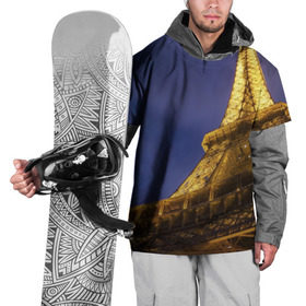 Накидка на куртку 3D с принтом Эйфелева башня в Санкт-Петербурге, 100% полиэстер |  | париж | эйфелева башня