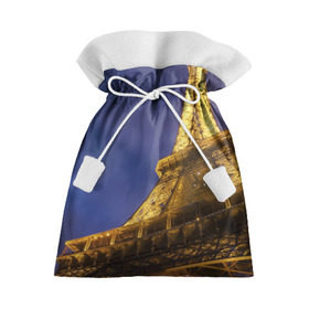 Подарочный 3D мешок с принтом Эйфелева башня в Санкт-Петербурге, 100% полиэстер | Размер: 29*39 см | париж | эйфелева башня