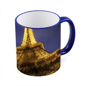 Кружка 3D с принтом Эйфелева башня в Санкт-Петербурге, керамика | ёмкость 330 мл | париж | эйфелева башня