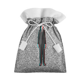 Подарочный 3D мешок с принтом Слендер в Санкт-Петербурге, 100% полиэстер | Размер: 29*39 см | man | slender | тонкий | хоррор | худой