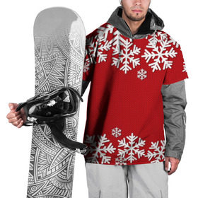 Накидка на куртку 3D с принтом Снежинки в Санкт-Петербурге, 100% полиэстер |  | new year | snowflake | sweater | winter | зима | новый год | рождество | с новым годом | сhristmas | свитер | снежинка