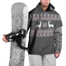 Накидка на куртку 3D с принтом Свитер с оленями в Санкт-Петербурге, 100% полиэстер |  | deer | new year | sweater | winter | зима | новый год | олени | рождество | сhristmas | свитер