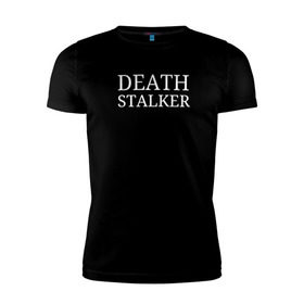 Мужская футболка премиум с принтом Bones Sesh Death Stalker в Санкт-Петербурге, 92% хлопок, 8% лайкра | приталенный силуэт, круглый вырез ворота, длина до линии бедра, короткий рукав | bones | death stalker | deathstalker | rap | rapteamsesh | sesh | teamsesh