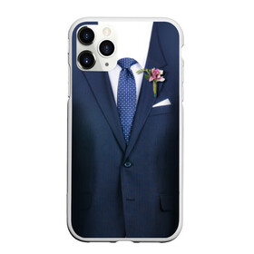 Чехол для iPhone 11 Pro матовый с принтом Жених в Санкт-Петербурге, Силикон |  | бутоньерка | жених | костюм | муж | пиджак | свадьба | семья