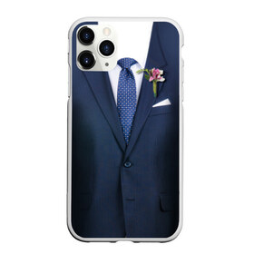 Чехол для iPhone 11 Pro Max матовый с принтом Жених в Санкт-Петербурге, Силикон |  | бутоньерка | жених | костюм | муж | пиджак | свадьба | семья