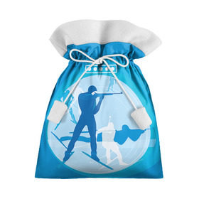 Подарочный 3D мешок с принтом Биатлон в Санкт-Петербурге, 100% полиэстер | Размер: 29*39 см | biathlon | sport | winter | биатлон | биатлонисты | зимние виды спорта | спорт | стрельба