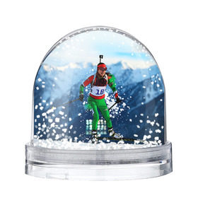 Снежный шар с принтом Биатлон в Санкт-Петербурге, Пластик | Изображение внутри шара печатается на глянцевой фотобумаге с двух сторон | biathlon | sport | winter | биатлон | биатлонисты | зимние виды спорта | спорт | стрельба