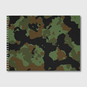 Альбом для рисования с принтом Камуфляж Вельветовый эффект в Санкт-Петербурге, 100% бумага
 | матовая бумага, плотность 200 мг. | camo | camouflage | military | камо