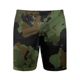 Мужские шорты 3D спортивные с принтом Камуфляж Вельветовый эффект в Санкт-Петербурге,  |  | camo | camouflage | military | камо