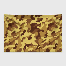 Флаг-баннер с принтом Пустынный камуфляж в Санкт-Петербурге, 100% полиэстер | размер 67 х 109 см, плотность ткани — 95 г/м2; по краям флага есть четыре люверса для крепления | camo | camouflage | military | камо
