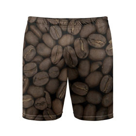 Мужские шорты 3D спортивные с принтом Кофе в Санкт-Петербурге,  |  | зёр | зерно | кофе | макро | обои | текстуры | фон | фото