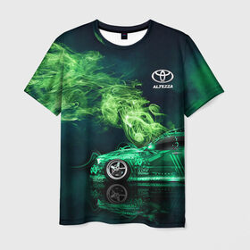 Мужская футболка 3D с принтом Toyota Altezza в Санкт-Петербурге, 100% полиэфир | прямой крой, круглый вырез горловины, длина до линии бедер | altezza | jdm | toyota | альтеза | ждм | тоёта | тойота