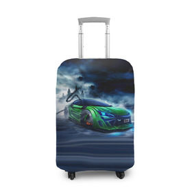 Чехол для чемодана 3D с принтом Toyota FT-86 в Санкт-Петербурге, 86% полиэфир, 14% спандекс | двустороннее нанесение принта, прорези для ручек и колес | ft 86 | toyota | тоёта | тойота