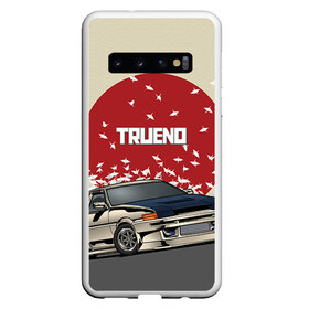 Чехол для Samsung Galaxy S10 с принтом Toyota Trueno ae86 в Санкт-Петербурге, Силикон | Область печати: задняя сторона чехла, без боковых панелей | 86 | corolla | crane | hachiroku | jdm | toyota | trueno | ае86 | журавлики | тоёта | тойота | труено | хачироку | япония