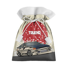 Подарочный 3D мешок с принтом Toyota Trueno ae86 в Санкт-Петербурге, 100% полиэстер | Размер: 29*39 см | 86 | corolla | crane | hachiroku | jdm | toyota | trueno | ае86 | журавлики | тоёта | тойота | труено | хачироку | япония