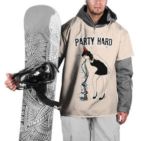 Накидка на куртку 3D с принтом Party hard в Санкт-Петербурге, 100% полиэстер |  | happy new year | new year | party | вечеринка | конфетти | новый год | с новым годом