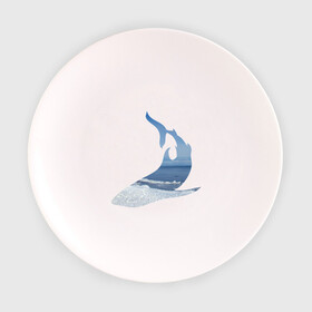 Тарелка с принтом Winter shark в Санкт-Петербурге, фарфор | диаметр - 210 мм
диаметр для нанесения принта - 120 мм | акула | зима | лед | пляж