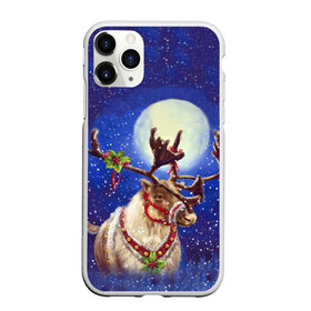 Чехол для iPhone 11 Pro матовый с принтом Christmas deer в Санкт-Петербурге, Силикон |  | Тематика изображения на принте: 2016 | christmas | deer | год | новогодний | новый | олень | рождественский | с новым годом