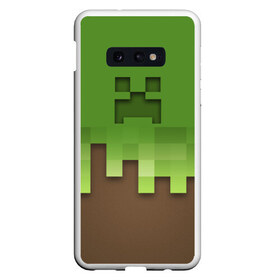 Чехол для Samsung S10E с принтом Minecraft edition в Санкт-Петербурге, Силикон | Область печати: задняя сторона чехла, без боковых панелей | creeper | minecraft