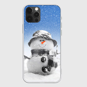 Чехол для iPhone 12 Pro Max с принтом Снеговик в Санкт-Петербурге, Силикон |  | Тематика изображения на принте: 2016 | winter | год | зима | мартышка | новогодний | новый | обезьяна | обезьянка | подарок | с новым годом | снег | снеговик