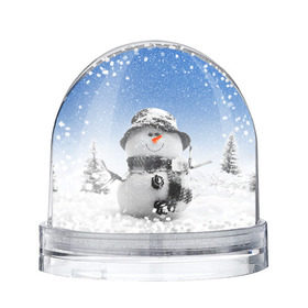 Снежный шар с принтом Снеговик в Санкт-Петербурге, Пластик | Изображение внутри шара печатается на глянцевой фотобумаге с двух сторон | 2016 | winter | год | зима | мартышка | новогодний | новый | обезьяна | обезьянка | подарок | с новым годом | снег | снеговик
