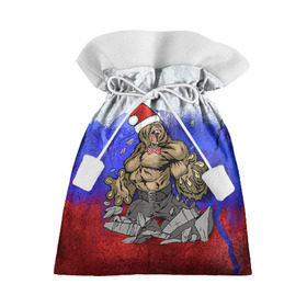Подарочный 3D мешок с принтом Медведь в Санкт-Петербурге, 100% полиэстер | Размер: 29*39 см | 2016 | год | медведь | мишка | новогодний | новый | патриот | россия | русский | с новым годом | сила | флаг