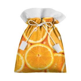 Подарочный 3D мешок с принтом Апельсинчик в Санкт-Петербурге, 100% полиэстер | Размер: 29*39 см | Тематика изображения на принте: orange | апельсин | фрукты