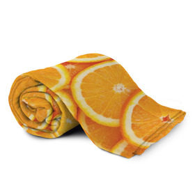 Плед 3D с принтом Апельсинчик в Санкт-Петербурге, 100% полиэстер | закругленные углы, все края обработаны. Ткань не мнется и не растягивается | orange | апельсин | фрукты