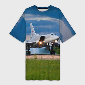 Платье-футболка 3D с принтом Самолёт в Санкт-Петербурге,  |  | Тематика изображения на принте: авиатор | авиация | армия | бомбардировщик | ввс | вежливые люди | войска | дальняя авиация | небо | пилоту | россия | самолеты | ту