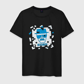 Мужская футболка хлопок с принтом Heisenberg Puzzle в Санкт-Петербурге, 100% хлопок | прямой крой, круглый вырез горловины, длина до линии бедер, слегка спущенное плечо. | breaking bad | во все тяжкие | сериал