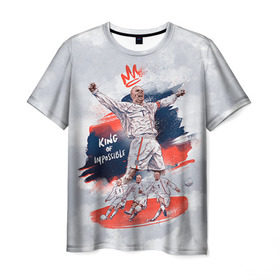 Мужская футболка 3D с принтом Beckham в Санкт-Петербурге, 100% полиэфир | прямой крой, круглый вырез горловины, длина до линии бедер | beckham | football | manchestar | real madrid | бекхем | бэкхем | дэвид бэкхем | манчестер юнайтед | реал мадрид | футбол | футболист