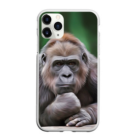 Чехол для iPhone 11 Pro матовый с принтом Обезьяна в Санкт-Петербурге, Силикон |  | 2016 | мартышка | обезьяна | с новым годом | символ нг