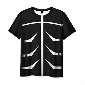 Мужская футболка 3D с принтом Токийский гуль в Санкт-Петербурге, 100% полиэфир | прямой крой, круглый вырез горловины, длина до линии бедер | anime | kaneki | tokyo ghoul | гуль | канеки | канэки кэн