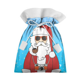 Подарочный 3D мешок с принтом Дед мороз в Санкт-Петербурге, 100% полиэстер | Размер: 29*39 см | 2016 | christmas | hipster | new year | дед мороз | животные | нг | новый год | рождество | с новым годом | санта | хипстер