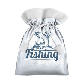 Подарочный 3D мешок с принтом Рыбалка в Санкт-Петербурге, 100% полиэстер | Размер: 29*39 см | Тематика изображения на принте: fishing | рыба | рыбак | рыбалка | туризм