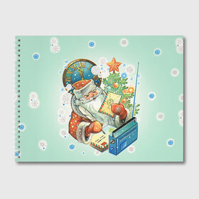 Альбом для рисования с принтом Дед мороз в Санкт-Петербурге, 100% бумага
 | матовая бумага, плотность 200 мг. | 2016 | год | дед мороз | новый | открытка | ретро | с новым годом | советский | ссср