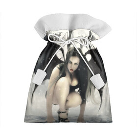 Подарочный 3D мешок с принтом Fantasy Girl в Санкт-Петербурге, 100% полиэстер | Размер: 29*39 см | Тематика изображения на принте: ангел | арт | девушка | демон | фэнтэзи