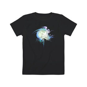Детская футболка хлопок с принтом final fantasy xiii logo в Санкт-Петербурге, 100% хлопок | круглый вырез горловины, полуприлегающий силуэт, длина до линии бедер | final fantasy xiii logo финальная фантазия