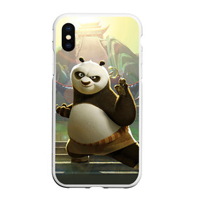 Чехол для iPhone XS Max матовый с принтом Кунг фу панда в Санкт-Петербурге, Силикон | Область печати: задняя сторона чехла, без боковых панелей | kung fu | kung fu panda | panda | кунг фу | кунг фу панда | кунгфу | панда. кунг фу | по