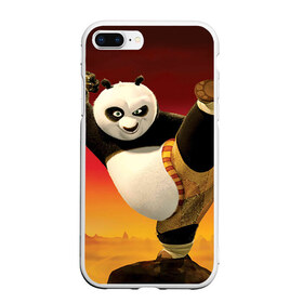 Чехол для iPhone 7Plus/8 Plus матовый с принтом Кунг фу панда в Санкт-Петербурге, Силикон | Область печати: задняя сторона чехла, без боковых панелей | kung fu | kung fu panda | panda | кунг фу | кунг фу панда | кунгфу | панда. кунг фу | по